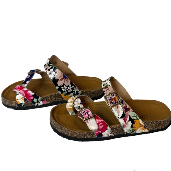 Little ones Floral Girls Sandals Size 1 - Picture 5 of 7